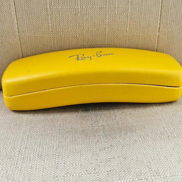Ray-Ban Eyeglasses Case Yellow Hard Case for Glasses Case Only - Picture 4 of 9